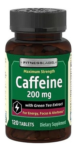 Cafeína Pura 200mg 120 Tabletas