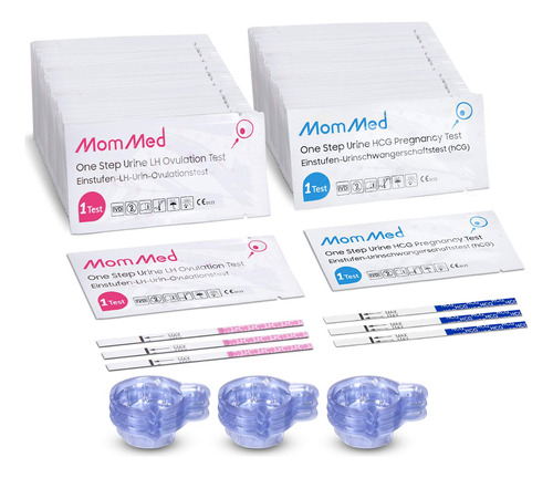 Kit Predictor De Ovulación Y Embarazo Mommed Hcg20-lh60 20 