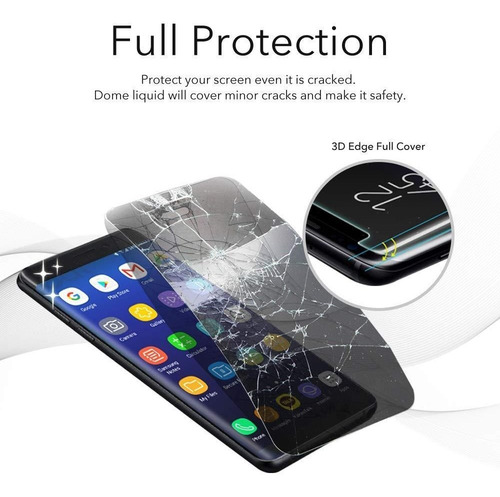 Imagen 5 de 8 de Vidrio Templado Samsung S8 S9 S9 Plus Whitestone Dome Glass#