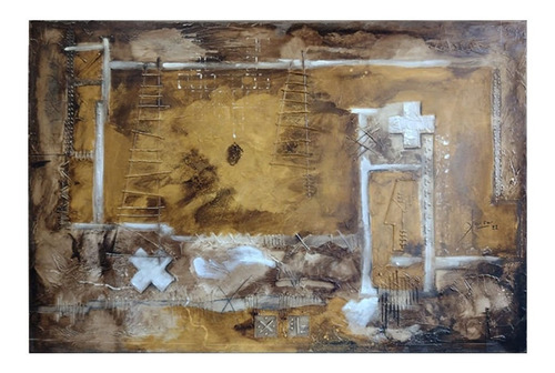 Imagen 1 de 10 de Obra De Arte Cuadro Original Tecnica Mixta Relieve