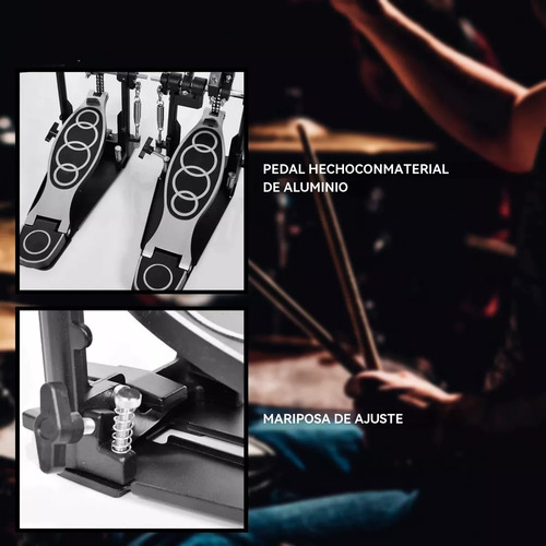 Pedal Doble Para Bombo