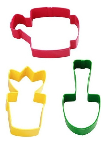 Kit Cortadores De Galletas Maceta, Pala Y Regadera Wilton