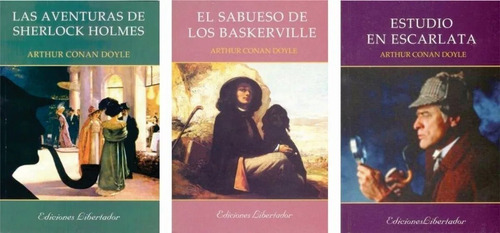 Sherlock Holmes - Arthur Conan Doyle - Lote X 3 Libros - 