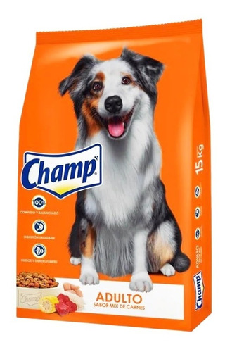 Alimento Champ Mix Carne Perro Adulto 22kg+ Snacks!