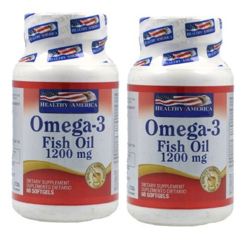 2 Omega 3 Fish Oil 1200mg 60sof - Unidad a $662
