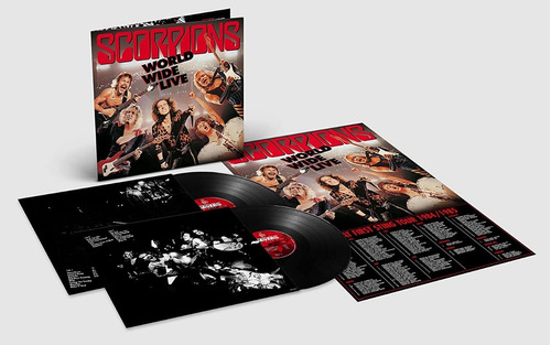 Scorpions World Wide Live 50th 2vinyl 1cd 1poster