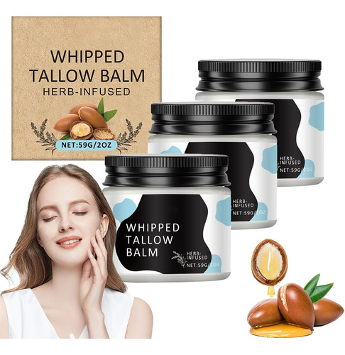 Beef Tallow, Beef Tallow For Skin, 59g Of Beef Tallow And