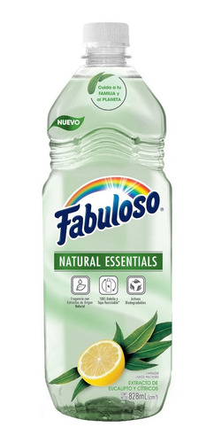 Imagen 2 de 4 de Fabuloso Limpiador Líquido Natural Essentials, 828ml