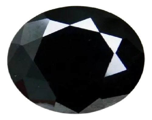 Moissanita 3.00 Ct  Sintético Corte Diamante Negro  