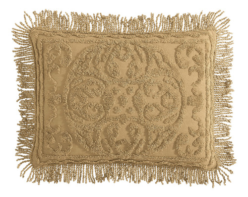 Funda Estándar Dorada Medallón De Chenilla Beatrice Home