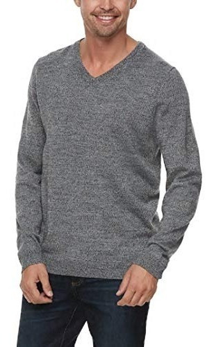 Apt 9 Hombres Modern-fit Merino Wool Blend V-neck Sweater