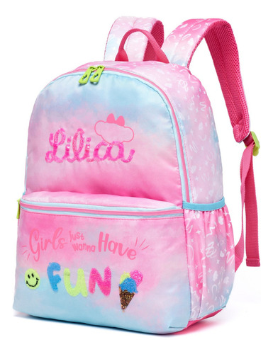 Mochila De Costas Grande Lilica Ripilica Fun Glitter Pacific