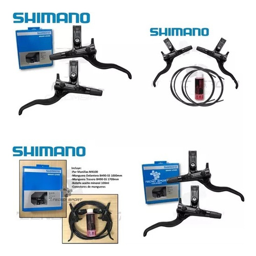 Kit Palanca Freno Hid Shimano Deore Bl-m6100 Manguera Y Acei