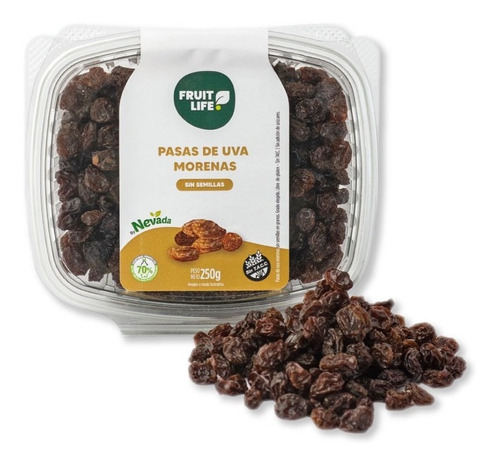 Pasas De Uva Morenas Sin Semillas Pack 6 Unidades X 250g