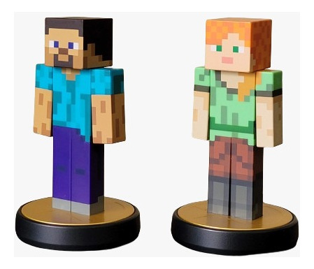 Amiibo Steve Y Alex 2 Figuras Para Nintendo Switch