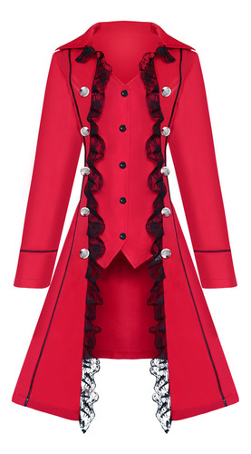 Vestido Medieval Para Mujer, Disfraz De Pirata Steampunk, Disfraz De Encaje