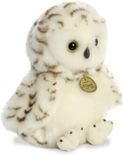 Pelúcia Coruja Snowy Owlet Da Série Miyoni Aurora 25cms