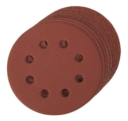 Lija Velcro 180mm 10 Unid Redonda Roto Orbital Discos Abrojo