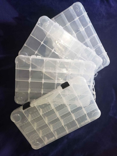 Caja Organizadora De Plástico 24 Divisiones De Lengueta Dura