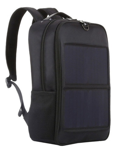 Mochila Panel Solar 14w Dual Usb Negocios Ocio Senderismo