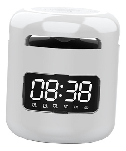 Altavoz Bluetooth Reloj Botón De Alarma Mini 10 Metros