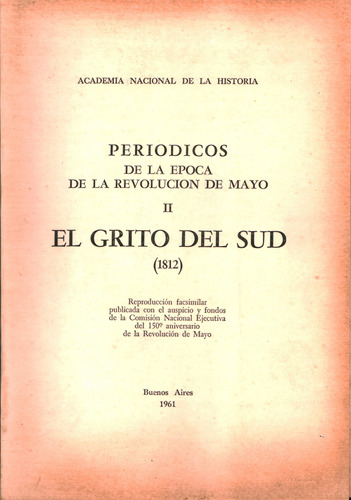 Periodicos. El Grito Del Sud (1812)