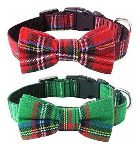 Collar De Perro Malicioso Con Corbata De Arco Navidad Sndfx