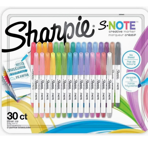 Marcatextos Sharpie® S Note 30 Pza Resaltador Sharpie S Note