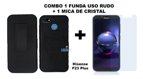 Funda Para Hisense F23 Plus + Mica De Cristal