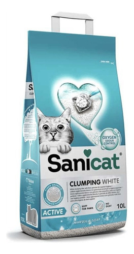 Sanicat Clumping White Active 8,5 Kg