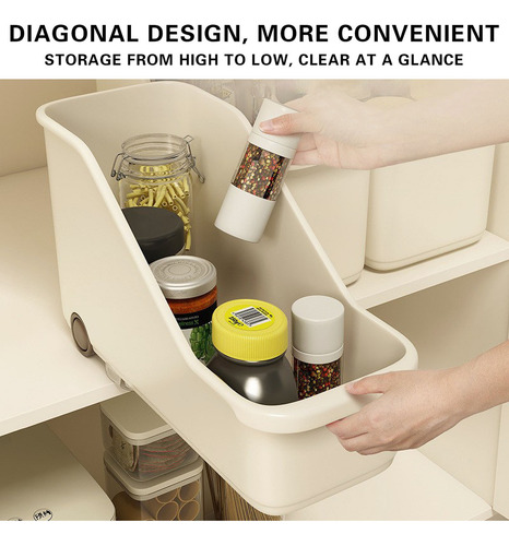 - Caja De Almacenamiento De Cocina Con Ruedas En Forma De