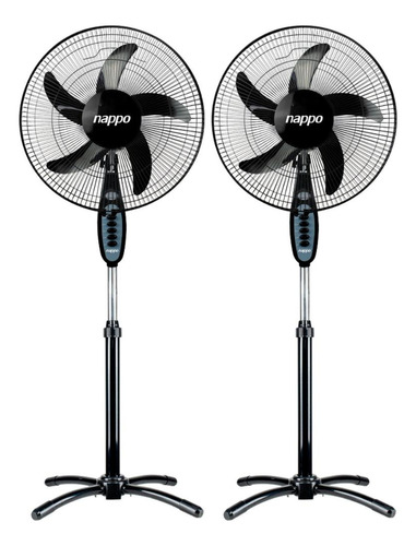 Pack X2 Ventiladores De Pie Nappo 16'' 3 Vel 5 Aspas Loi