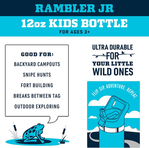 Termo Yeti Rambler Jr 0.35l Botella Infantil Color Camo