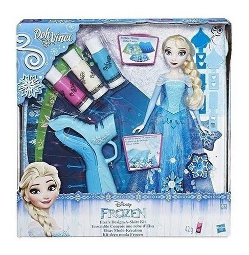 Frozen Muñeca Play Doh Vinci Diseño De Moda Elsa Hasbro 