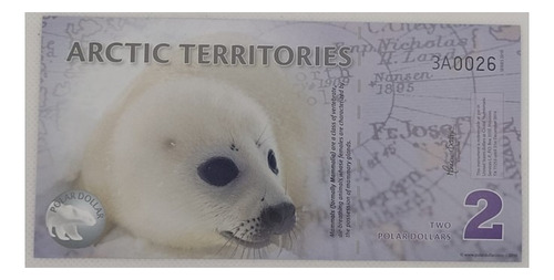 Billete De 2 Dólares Artic Territories (antartic Exchange O)