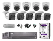 Comprar Kit 10 Cámaras De Seguridad Hikvision 5mp 05 Camaras Audio