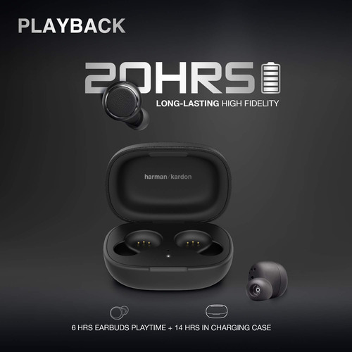 Auriculares Harman Kardon Fly True Wireless Ie Negros