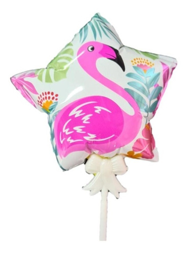 Topper Globo Para Torta Flamenco Autoinflable 