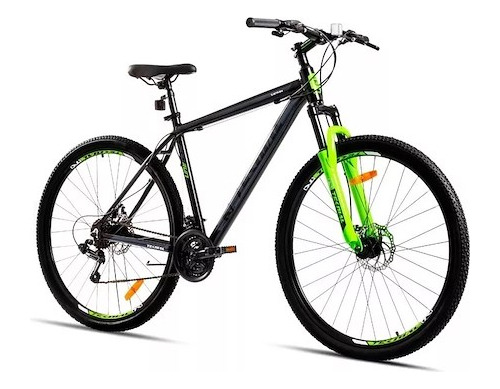 Bicicleta Teknial Tarpan 200 Run Mtb R29 Ciclofox Gris Verde