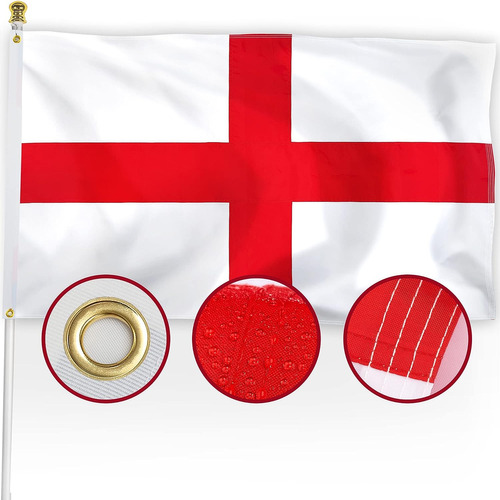 Bandera Inglesa De Nailon De Alta Calidad De 3 X 5 Para Exte