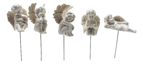 Figura De Escultura De Resina En Miniatura De Angel Stak [u]