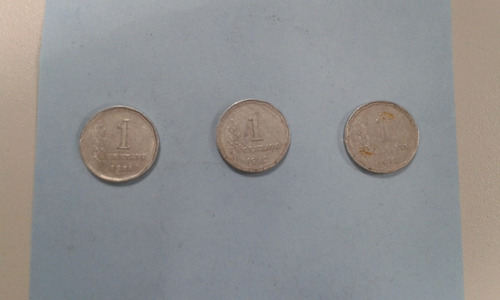 Monedas Argentinas (lote) - 1 Centavo - 1971, 1972 Y 1973.