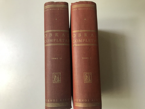 Obras Completas, Tomos I Y Ii - Juan Agustín García