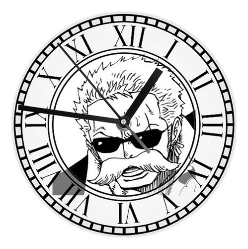 Reloj Redondo Madera Brillante One Piece Mod 1