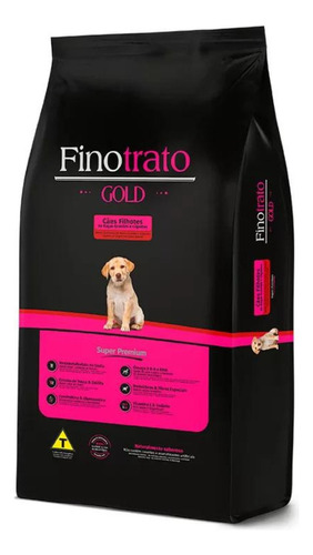 Finotrato Gold Cães Filhotes Raças Grandes E Gigantes 15kg