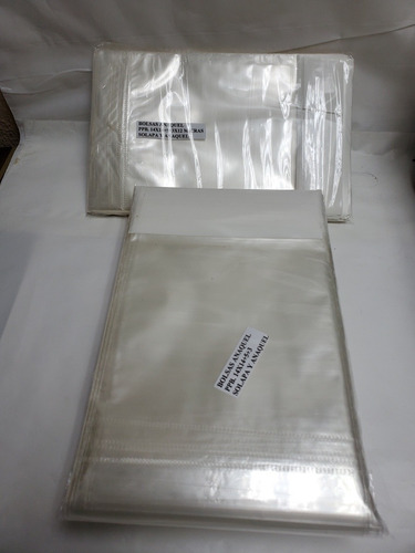 Bolsas Con Pega P Anaqueles Con Orificio 14×14+5+3 Pp. 12m
