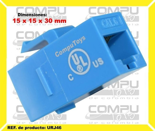 Keystone Cat6 Rj-45 Unión H - H Ref: Urj46 Computoys Sas