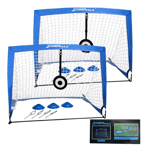 Portería De Fútbol Portátil Jogenmax Con Objetivo Y Red Set