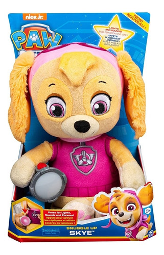 Peluche Paw Patrol Skye Con Lintera Y Sonido