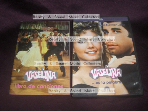 Vaselina Pelicula Dvd Con Libro De Canciones John Travolta